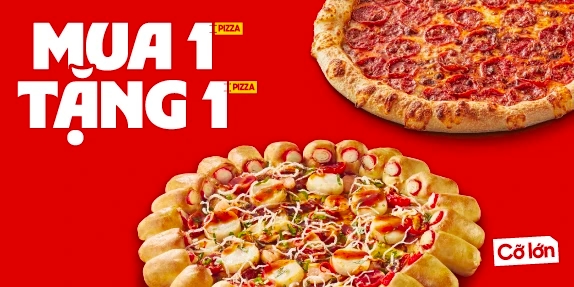 MUA 1 TẶNG 1 PIZZA (CỠ LỚN)