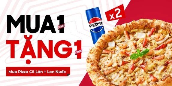 MUA 1 TẶNG 1 PIZZA (CỠ LỚN)