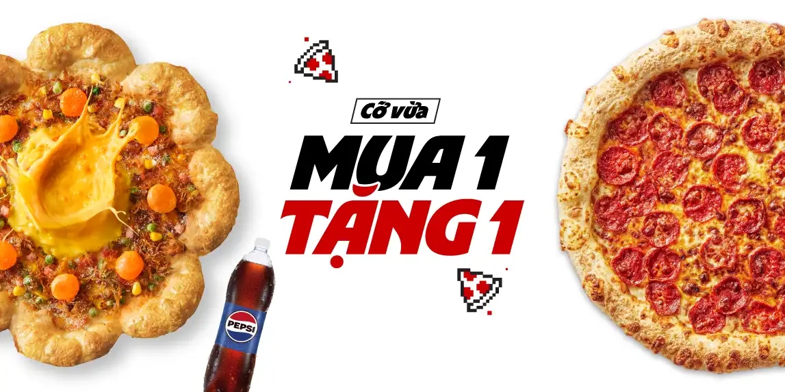 MUA 1 TẶNG 1 PIZZA (CỠ VỪA)