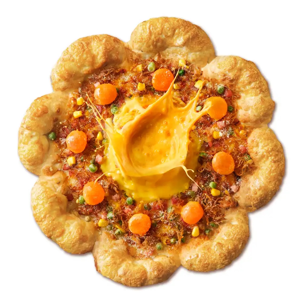 Salted Egg Pizza (With Crust)