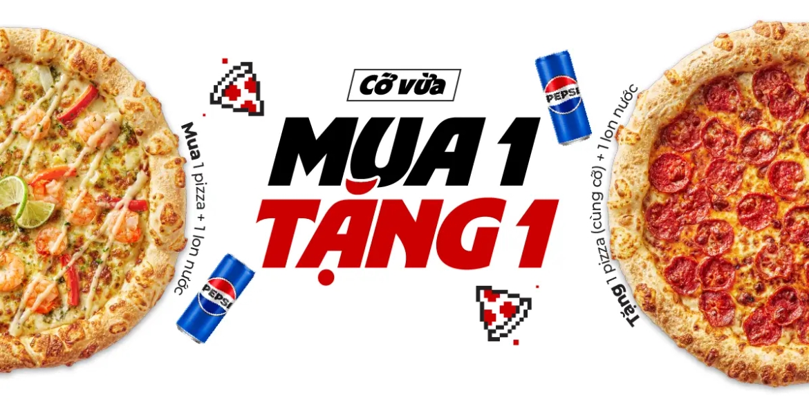 MUA 1 TẶNG 1 PIZZA (CỠ VỪA)