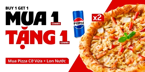 MUA 1 TẶNG 1 PIZZA (CỠ VỪA)